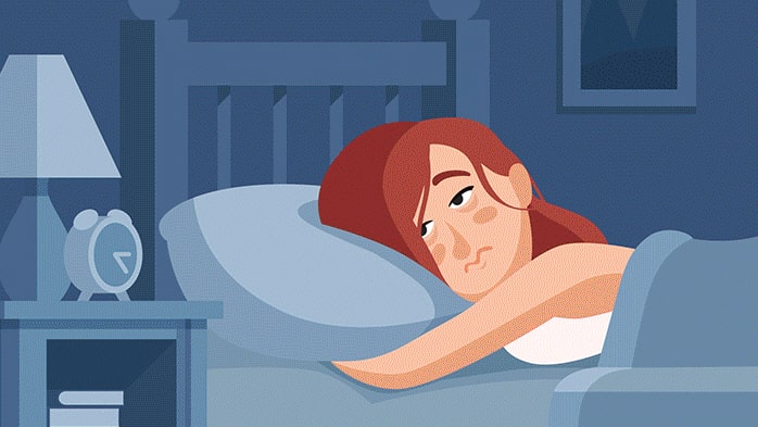 불면증은 가장 흔한 수면장애입니다.(그림출처 : 신문사 힐팁 2019년 6월 24일)