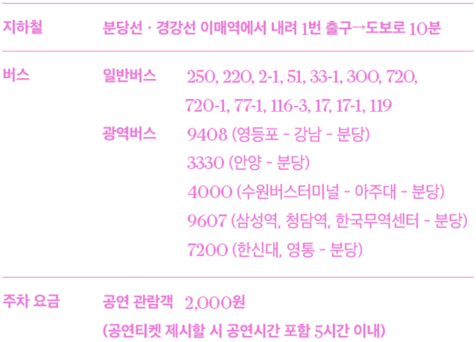 교통안내
