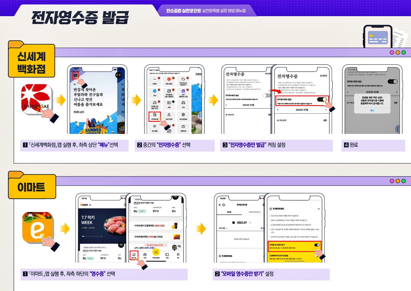 전자영수증발급방법
