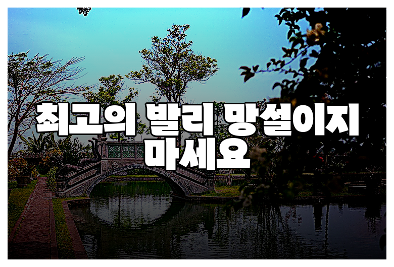 최고의 발리 망설이지 마세요