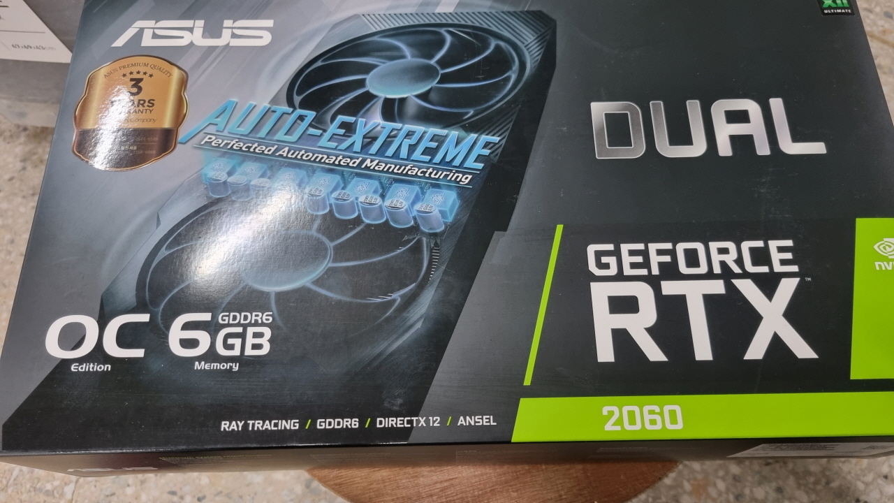  RTX2060 6G ASUS  DUAL EVO 익산 중고 그래픽 입고 상태 아주좋아요 20만원
