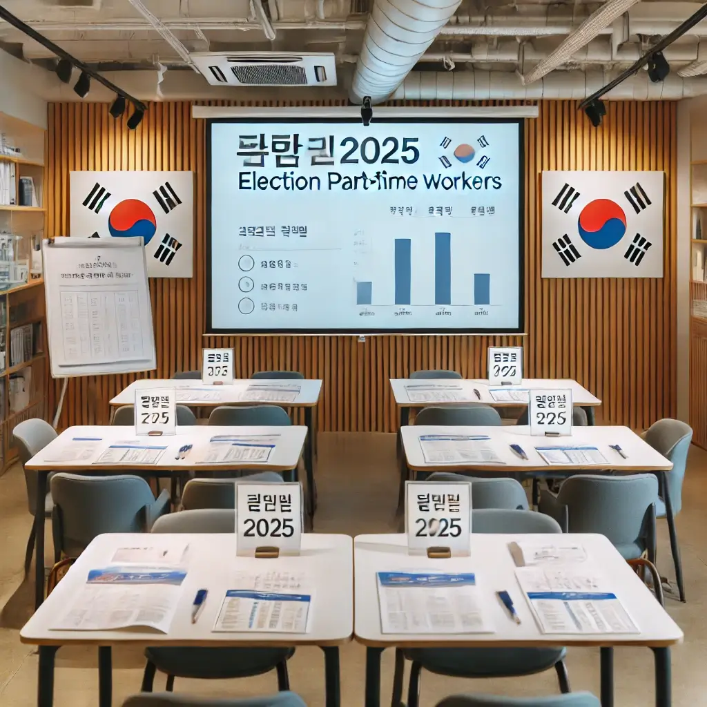 2025 대통령선거 알바 신청 방법! 최대 하루 13만원!?