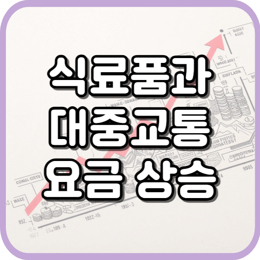  식료품 가격과 대중교통 요금 상승의 파장