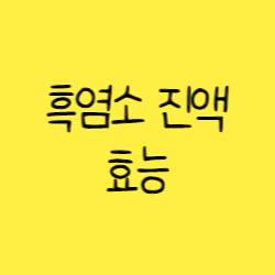  흑염소 진액 효능