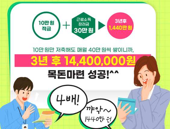 청년내일저축계좌 신청 지원조건 총정리