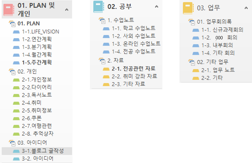  원노트(OneNote)와 태블릿을 이용한 시간관리 방법 2탄 (초기설정)