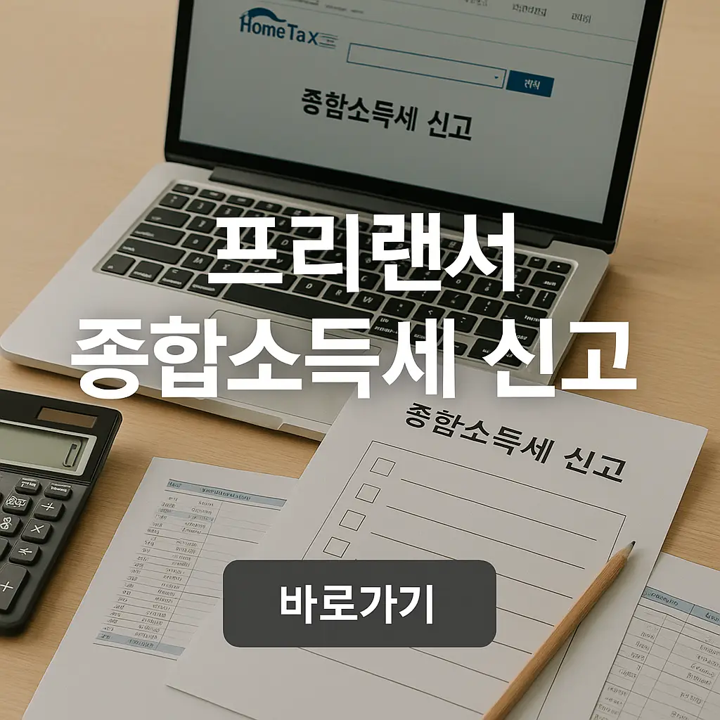 프리랜서 종합소득세 신고방법, 절세 노하우