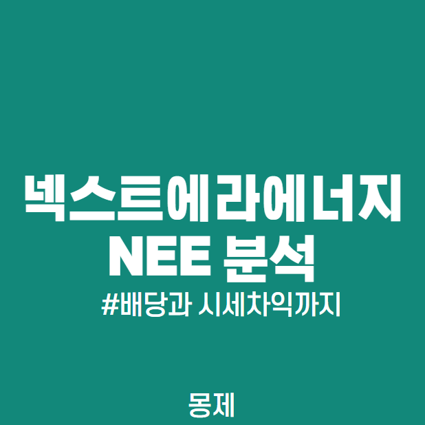  신재생에너지관련주, 넥스트에라에너지 주가, NEE 주식 분석