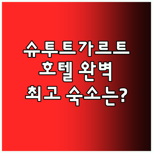 슈투트가르트 호텔 완벽 분석! Hot