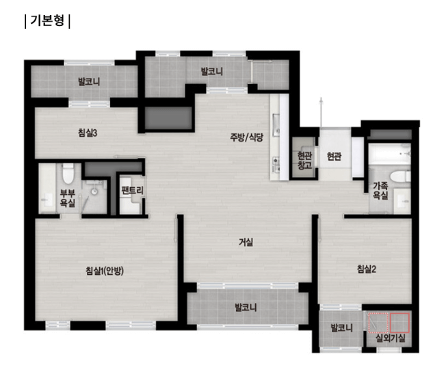 영등포자이디그니티 84m&sup2; C-평면도