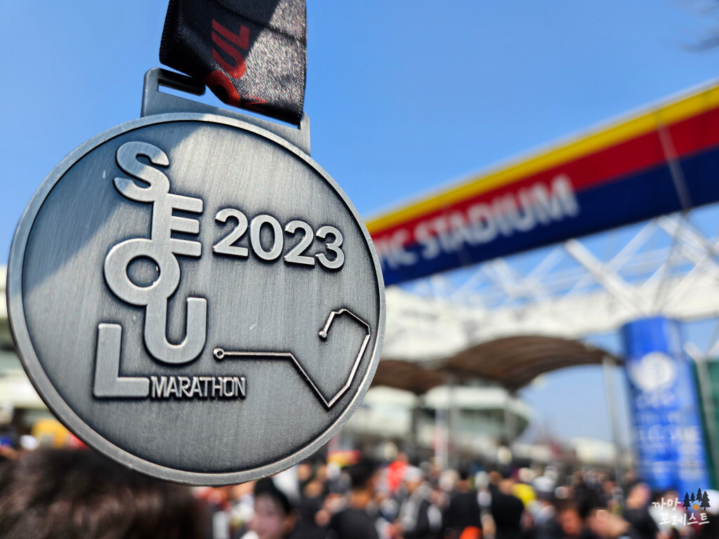 서울 마라톤 메달 인증