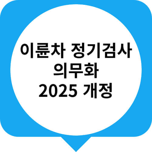 이륜차 정기검사 의무화 개정