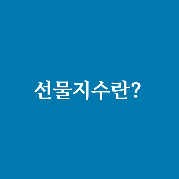  선물지수란?