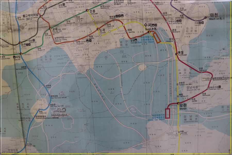 김포 전철노선도 5호선 김포공항역에 설치된, 13