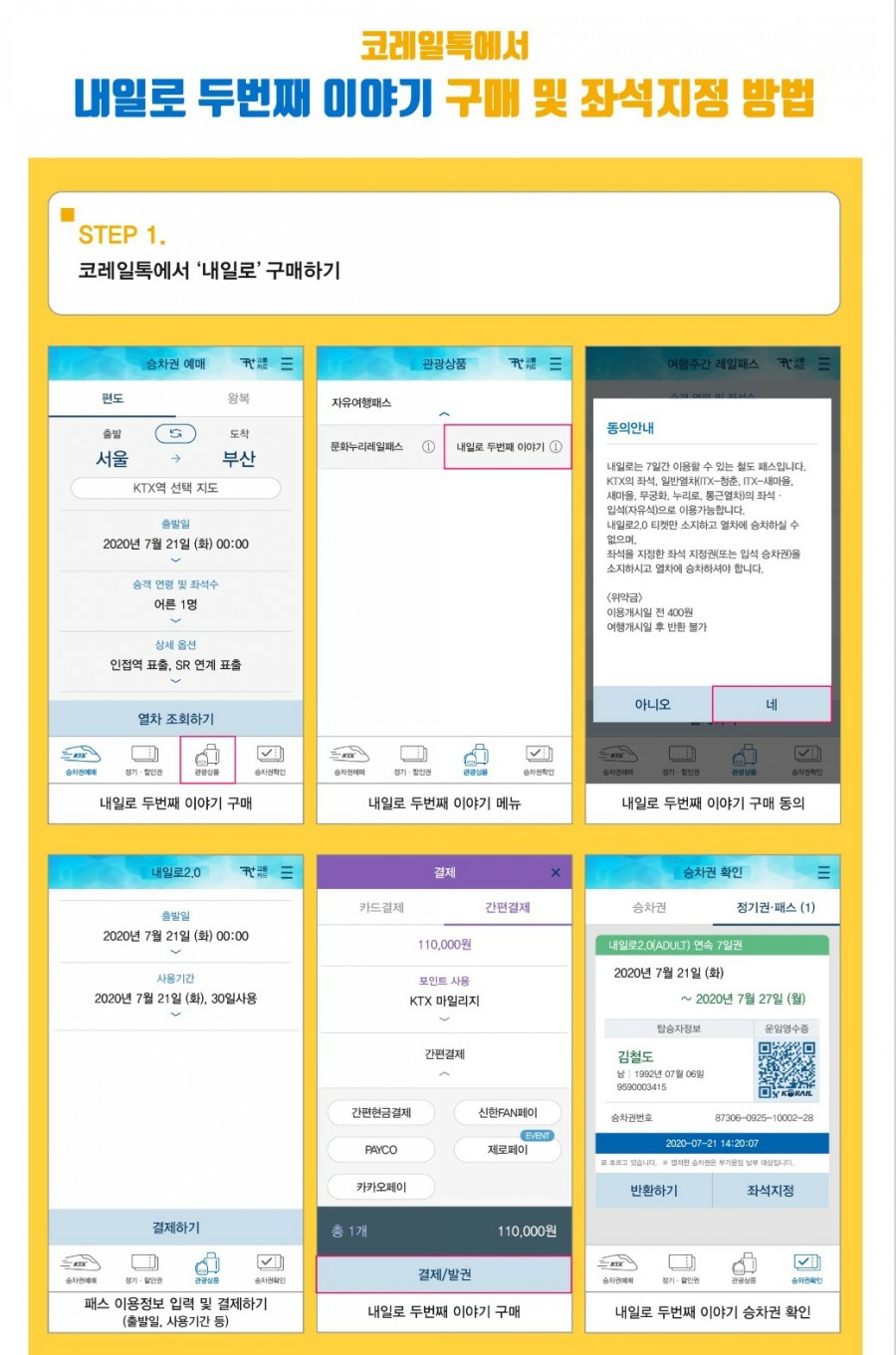 가격, 연령 제한 등 총정리! 2020 하계내일로 여행코스, 11