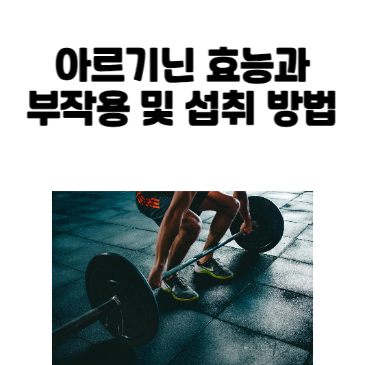 아르기닌 효능과 부작용 및 섭취 방법