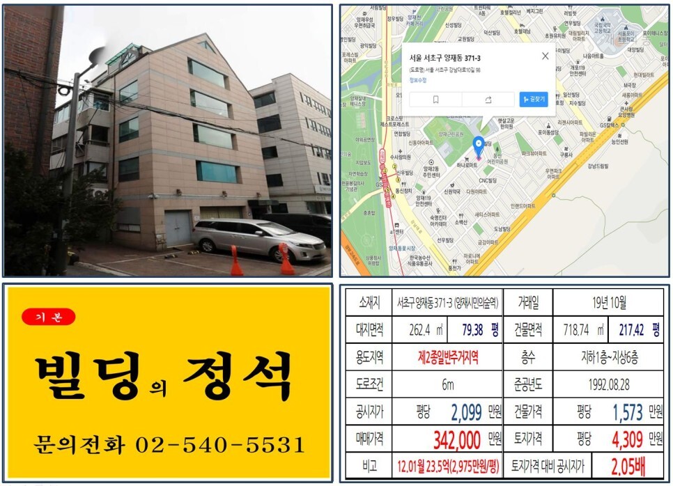  [서초구 경부고속도로 지하화 30억 올근생 꼬마빌딩 실거래가 조회] 양재동 371-3 (양재시민의숲역) 34.2억 원, 평당 4,309만 원 매매되었습니다. 양재R&CD 개발사업