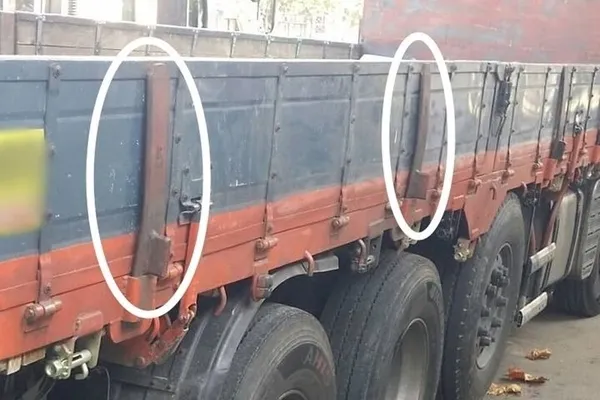 화물차 적재 불량 사진