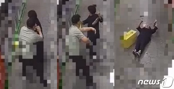  뇌 다쳤는데 "장난"…女보조사 바닥에 날려버린 거구의 장애男