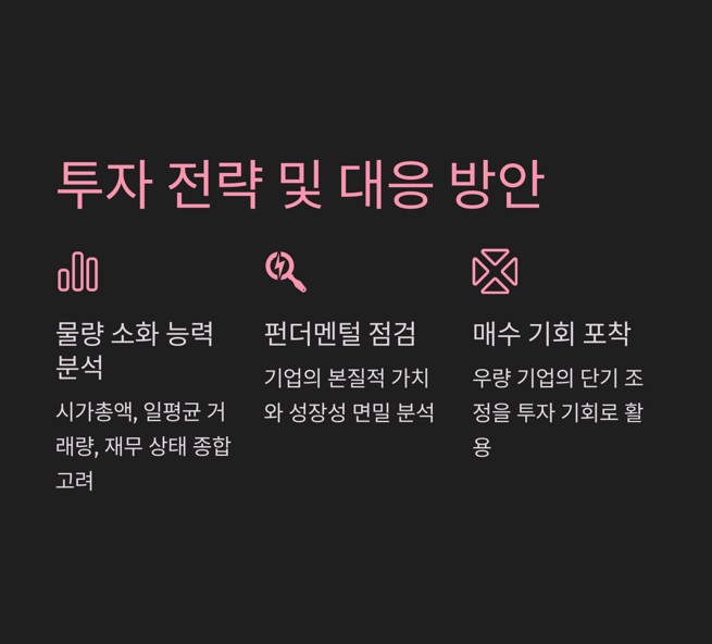 투자 전략 및 대응 방안