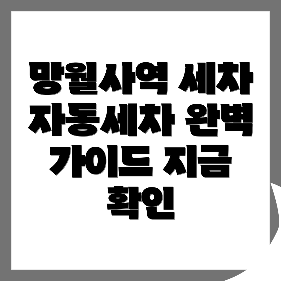 망월사역 세차장