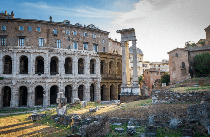 이탈리아 로마의 콜로세움 전경