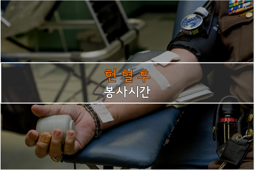  헌혈 후 (VMS) 4시간 봉사시간 받는 방법 요약!