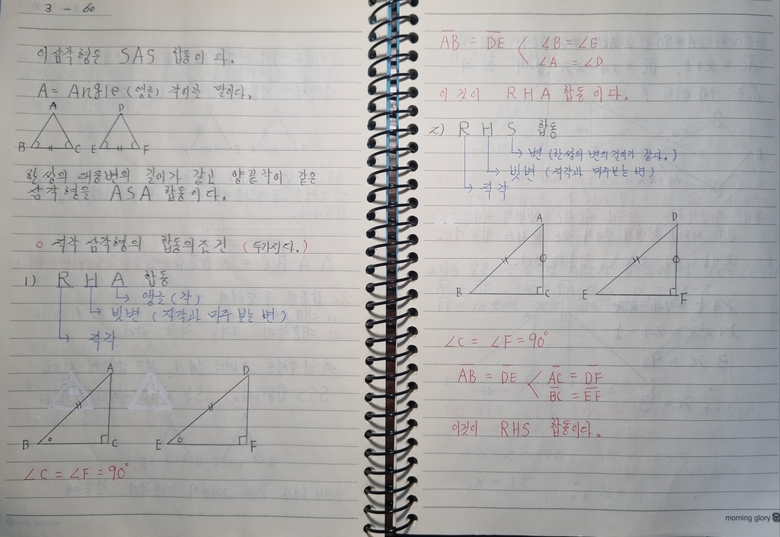 (다섯 번째 손글씨 사진 : 개념 정리)