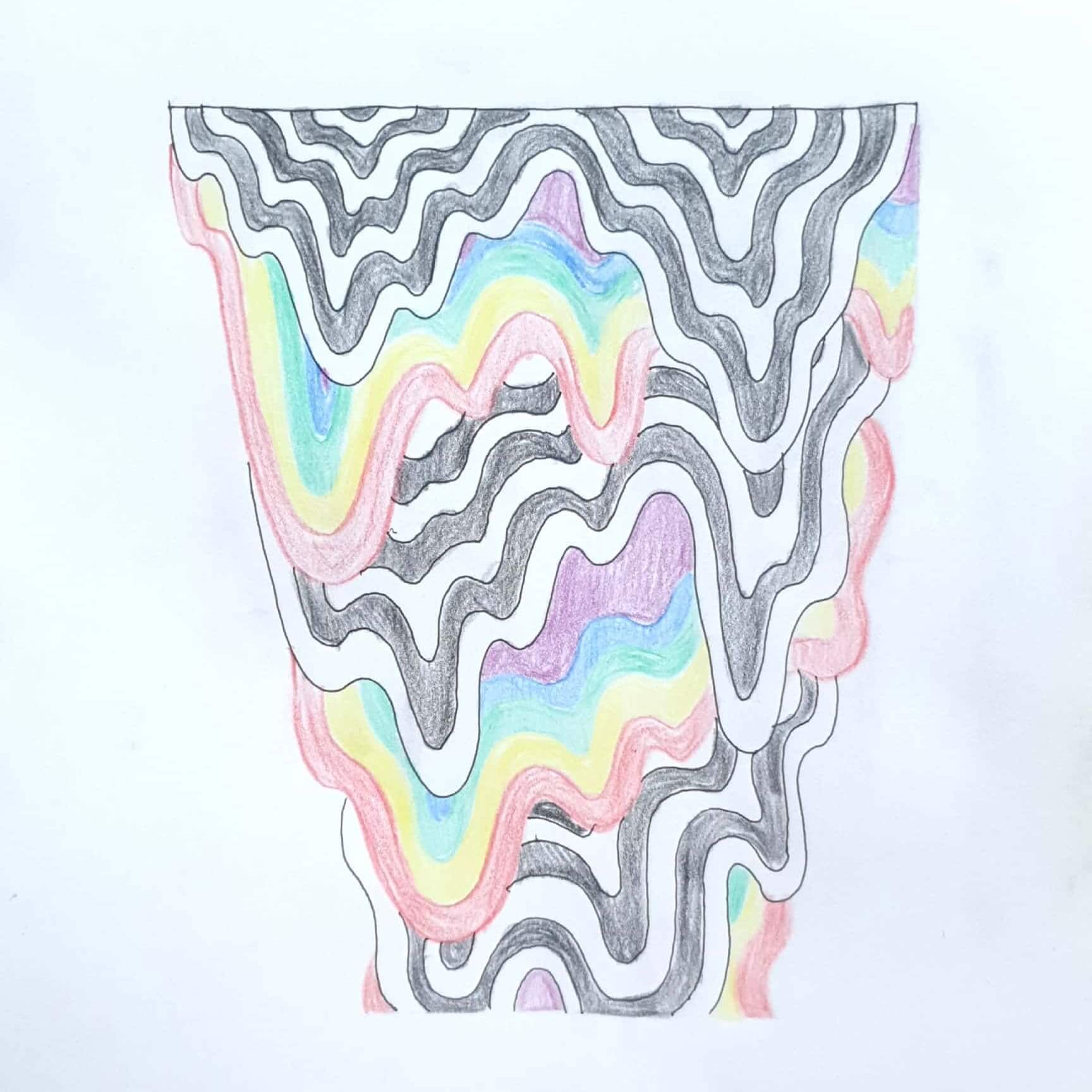  Melting Colors 녹는 색깔들 / 일러스트 그림 드로잉 / 추상화 그리기