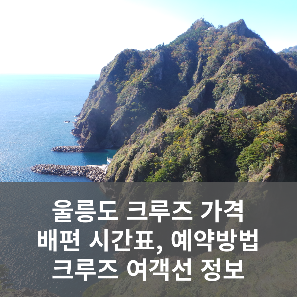 울릉도 크루즈 여행 정보