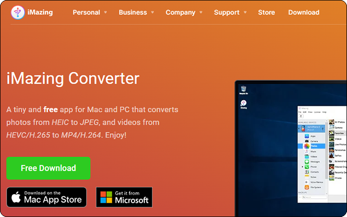 imazing converter 홈페이지