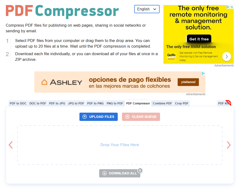 Online 바로 PDF 압축 가능하는 - PDF Compressor