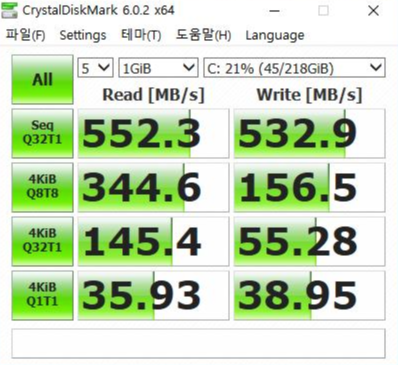  SSD, HDD,속도비교,삼성 EVO 860 M.2,250GB