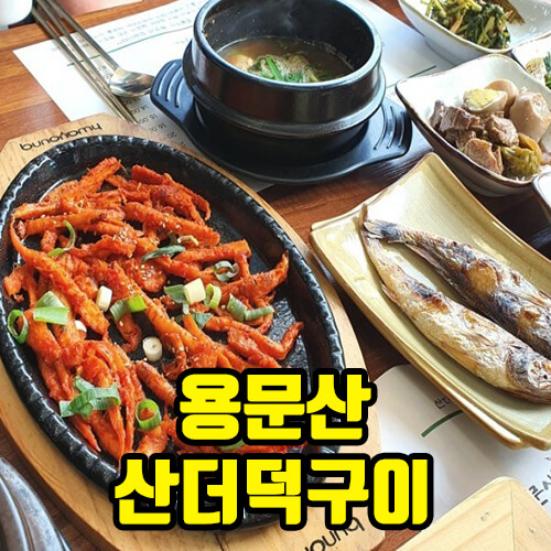 경기도 양평 양서면 용담리 용문산 산더덕구이정식