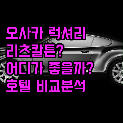 오사카 럭셔리 여행, 더 리츠칼튼 v