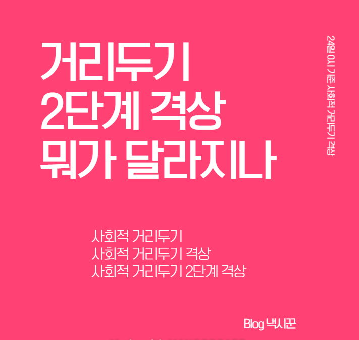  [사회적 거리두기 2단계] 무엇이 달라지나? 24일 0시 수도권 1.5단계 → 2단계 격상