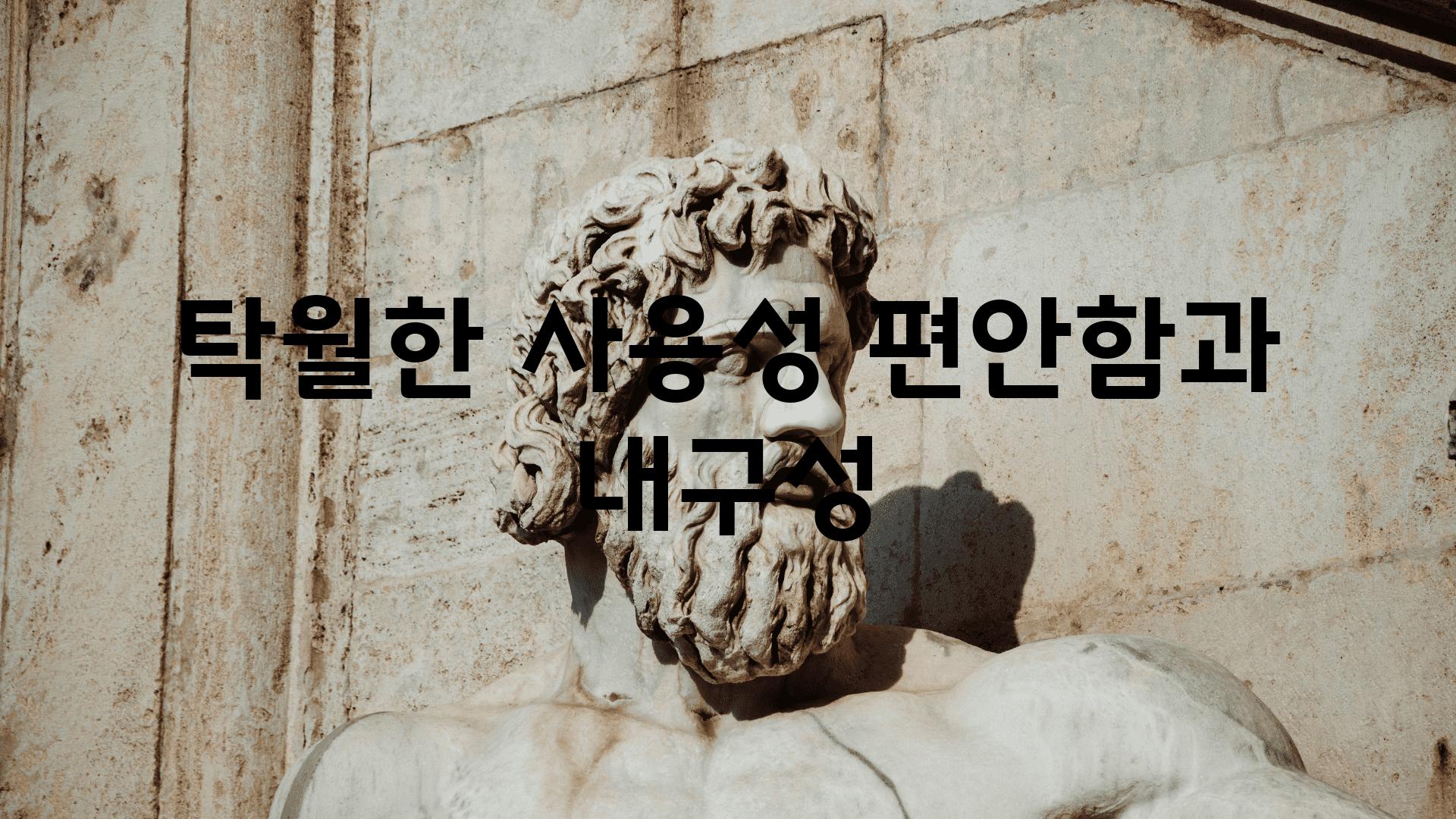 탁월한 사용성| 편안함과 내구성