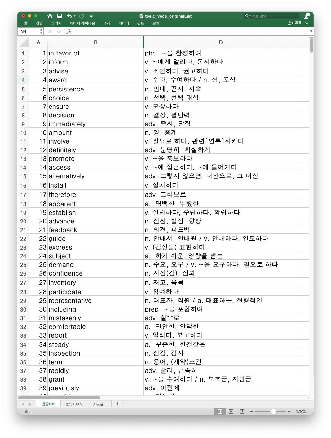 토익 RC 독학 꼭 알아야 할 토익단어 모음