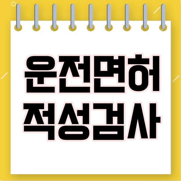  운전면허 적성검사