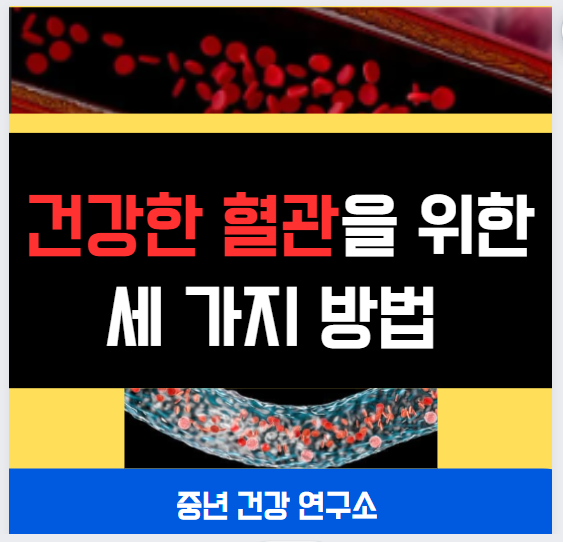 건강한 혈관을 위한 세 가지 방법