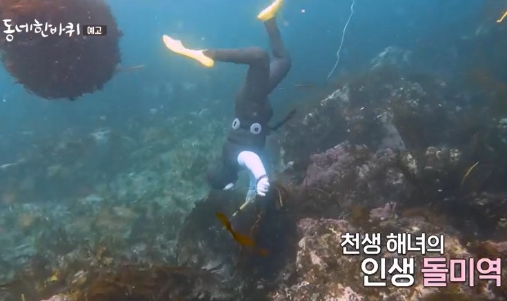 돌미역-해녀