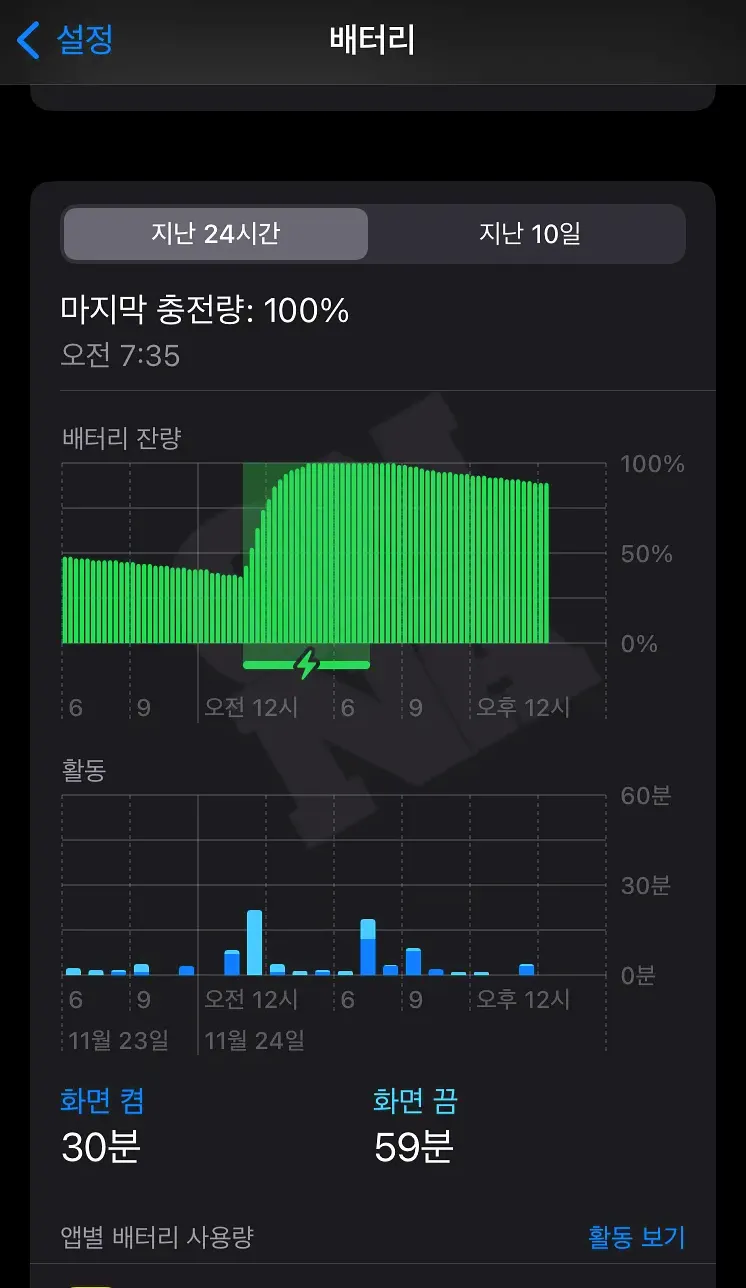 13. 배터리를 소모하는 앱 관리