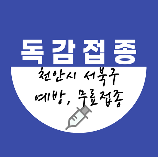 천안시서북구독감무료접종