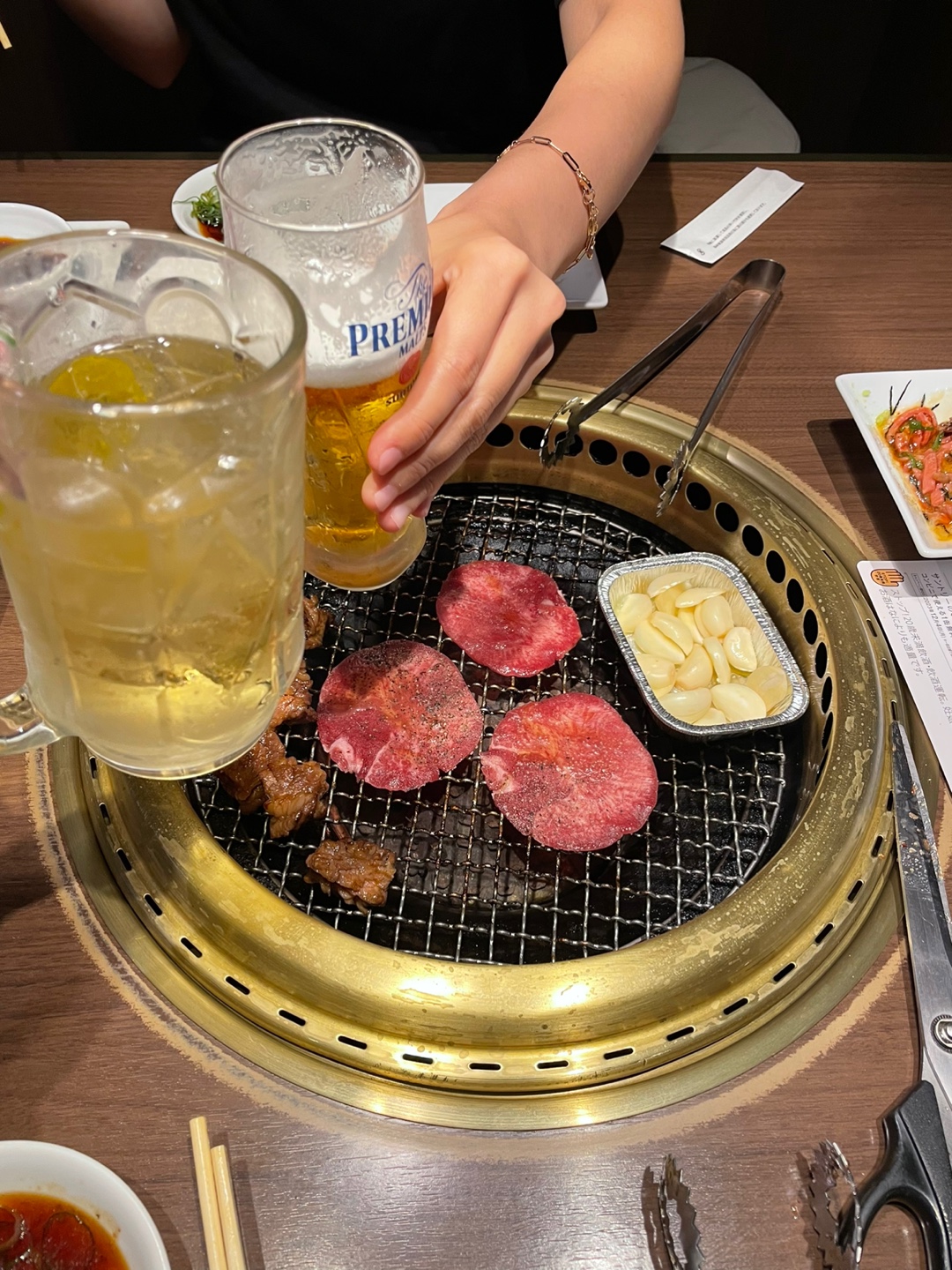  후쿠오카 야끼니꾸 "원갈비"나카스점 우설,야끼니꾸 무한리필맛집!
