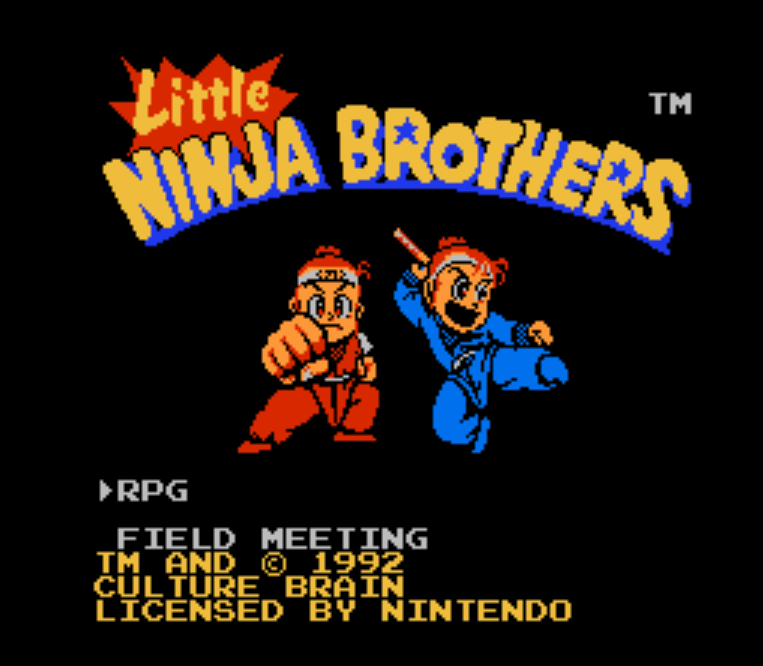  NES ROMS - Little Ninja Brothers (EUROPE / 유럽판 롬파일 다운로드)