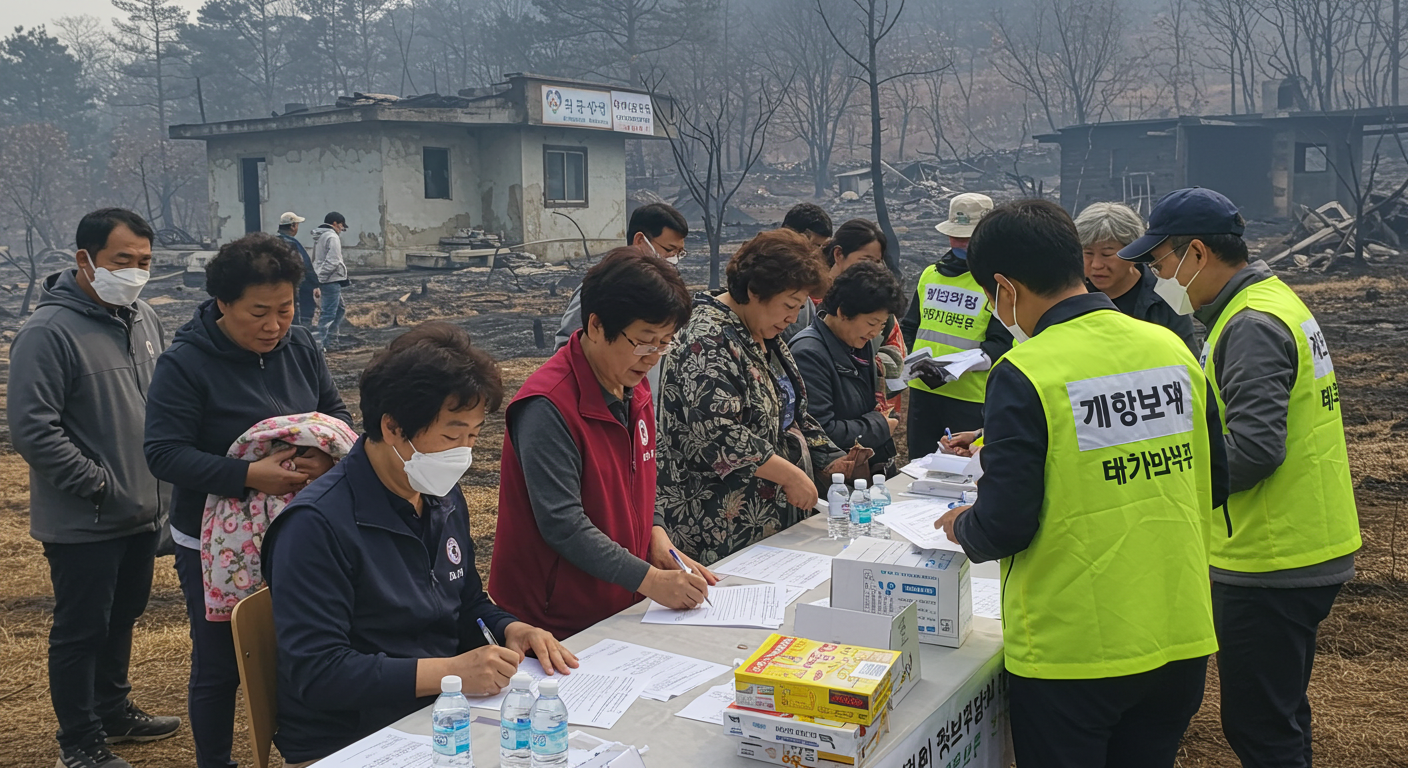 산불 피해 주민들을 위한 지원