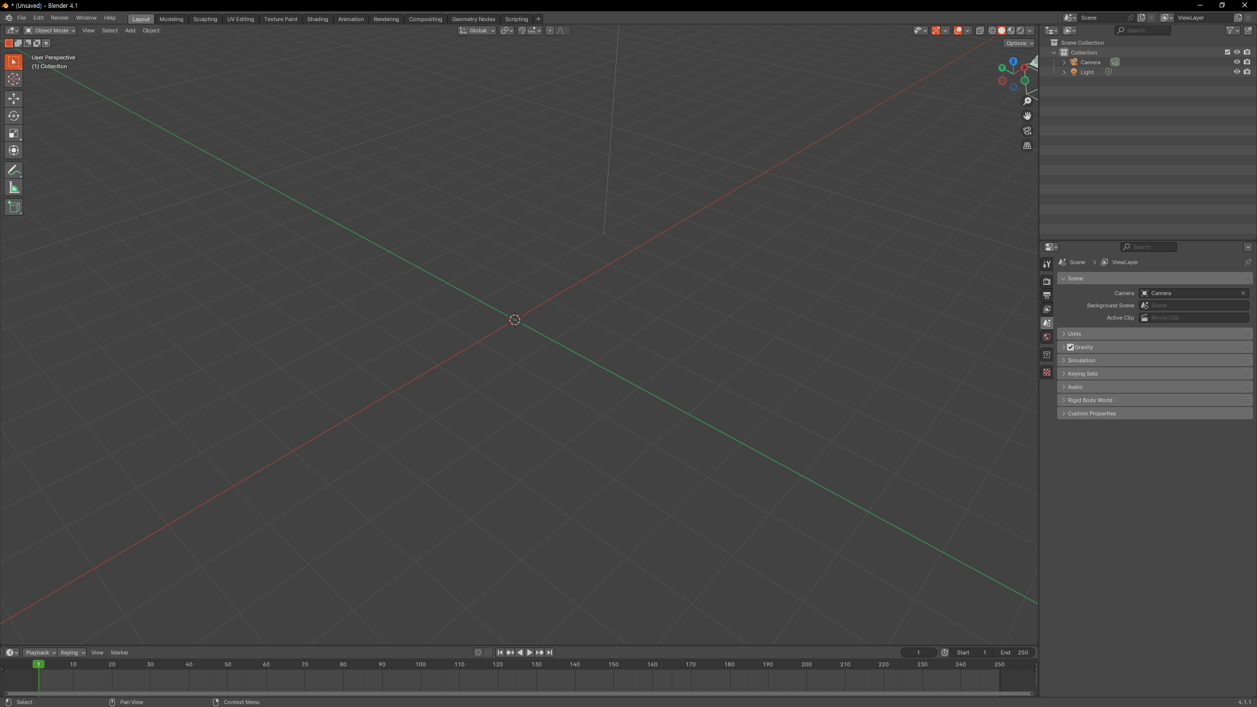 Blender 기존 큐브 삭제