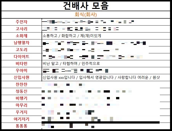 상황 별 건배사 모음 2