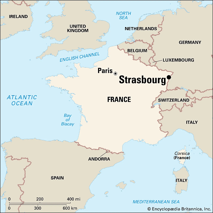 스트라스부르 Strasbourg 위치