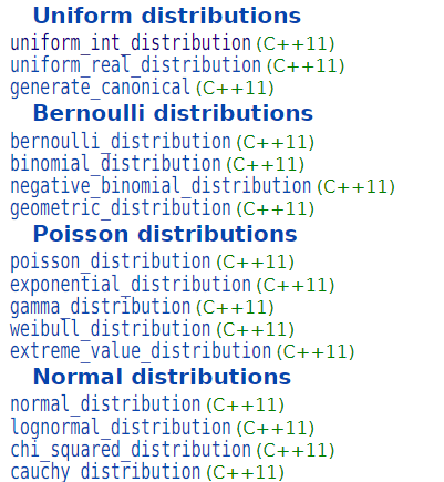 Random Device default_random_engine, distribute, random_device